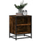 vidaXL Bedside Cabinets 2 pcs Smoked Oak 40x31x50 cm Engineered Wood and Metal