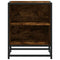 vidaXL Bedside Cabinets 2 pcs Smoked Oak 40x31x50 cm Engineered Wood and Metal