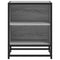 vidaXL Bedside Cabinet Grey Sonoma 40x31x50 cm Engineered Wood and Metal