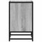 vidaXL Bedside Cabinet Grey Sonoma 40x31x50 cm Engineered Wood and Metal