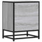 vidaXL Bedside Cabinet Grey Sonoma 40x31x50 cm Engineered Wood and Metal