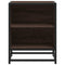 vidaXL Bedside Cabinets 2 pcs Brown Oak 40x31x50 cm Engineered Wood and Metal