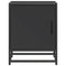 vidaXL Bedside Cabinet Black 40x31x50 cm Engineered Wood and Metal