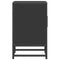 vidaXL Bedside Cabinet Black 40x31x50 cm Engineered Wood and Metal