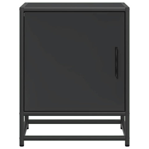 vidaXL Bedside Cabinets 2 pcs Black 40x31x50 cm Engineered Wood and Metal