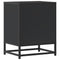 vidaXL Bedside Cabinets 2 pcs Black 40x31x50 cm Engineered Wood and Metal