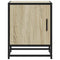 vidaXL Bedside Cabinet Sonoma Oak 40x31x50 cm Engineered Wood and Metal