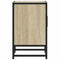 vidaXL Bedside Cabinet Sonoma Oak 40x31x50 cm Engineered Wood and Metal