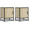 vidaXL Bedside Cabinets 2 pcs Sonoma Oak 40x31x50 cm Engineered Wood and Metal
