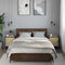 vidaXL Bedside Cabinets 2 pcs Sonoma Oak 40x31x50 cm Engineered Wood and Metal
