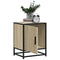 vidaXL Bedside Cabinets 2 pcs Sonoma Oak 40x31x50 cm Engineered Wood and Metal