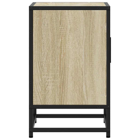 vidaXL Bedside Cabinets 2 pcs Sonoma Oak 40x31x50 cm Engineered Wood and Metal