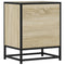 vidaXL Bedside Cabinets 2 pcs Sonoma Oak 40x31x50 cm Engineered Wood and Metal