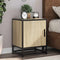 vidaXL Bedside Cabinets 2 pcs Sonoma Oak 40x31x50 cm Engineered Wood and Metal