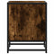 vidaXL Bedside Cabinets 2 pcs Smoked Oak 40x31x50 cm Engineered Wood and Metal
