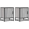 vidaXL Bedside Cabinets 2 pcs Grey Sonoma 40x31x50 cm Engineered Wood and Metal