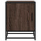 vidaXL Bedside Cabinet Brown Oak 40x31x50 cm Engineered Wood and Metal