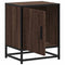 vidaXL Bedside Cabinet Brown Oak 40x31x50 cm Engineered Wood and Metal