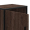 vidaXL Bedside Cabinet Brown Oak 40x31x50 cm Engineered Wood and Metal