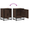 vidaXL Bedside Cabinets 2 pcs Brown Oak 40x31x50 cm Engineered Wood and Metal