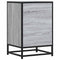vidaXL Bedside Cabinet Grey Sonoma 40x34.5x60 cm Engineered Wood and Metal