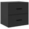 vidaXL Wall-mounted Bedside Cabinets 2 pcs Black 40x31x39.5 cm