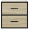 vidaXL Wall-mounted Bedside Cabinet Sonoma Oak 40x31x39.5 cm
