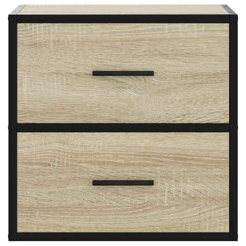 vidaXL Wall-mounted Bedside Cabinets 2 pcs Sonoma Oak 40x31x39.5 cm