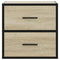 vidaXL Wall-mounted Bedside Cabinets 2 pcs Sonoma Oak 40x31x39.5 cm