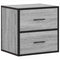 vidaXL Wall-mounted Bedside Cabinet Grey Sonoma 40x31x39.5 cm