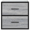vidaXL Wall-mounted Bedside Cabinet Grey Sonoma 40x31x39.5 cm