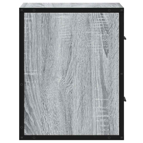 vidaXL Wall-mounted Bedside Cabinet Grey Sonoma 40x31x39.5 cm