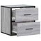 vidaXL Wall-mounted Bedside Cabinet Grey Sonoma 40x31x39.5 cm