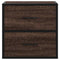 vidaXL Wall-mounted Bedside Cabinets 2 pcs Brown Oak 40x31x39.5 cm