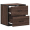 vidaXL Wall-mounted Bedside Cabinets 2 pcs Brown Oak 40x31x39.5 cm