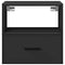 vidaXL Wall-mounted Bedside Cabinet Black 40x31x39.5 cm