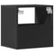 vidaXL Wall-mounted Bedside Cabinet Black 40x31x39.5 cm