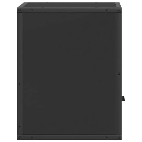 vidaXL Wall-mounted Bedside Cabinets 2 pcs Black 40x31x39.5 cm
