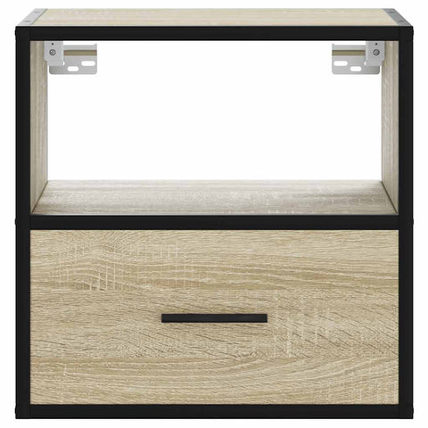 vidaXL Wall-mounted Bedside Cabinet Sonoma Oak 40x31x39.5 cm