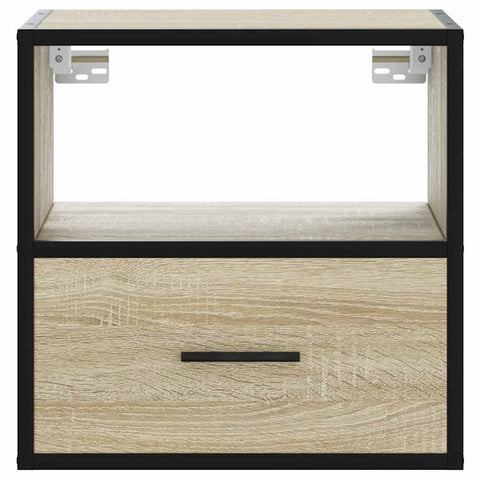 vidaXL Wall-mounted Bedside Cabinets 2 pcs Sonoma Oak 40x31x39.5 cm