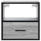 vidaXL Wall-mounted Bedside Cabinet Grey Sonoma 40x31x39.5 cm