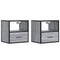 vidaXL Wall-mounted Bedside Cabinets 2 pcs Grey Sonoma 40x31x39.5 cm
