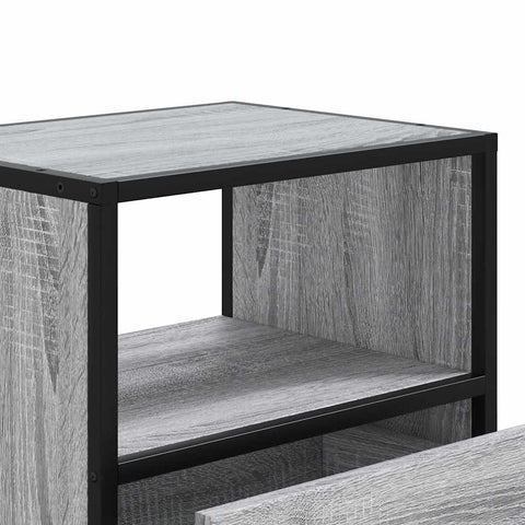 vidaXL Wall-mounted Bedside Cabinets 2 pcs Grey Sonoma 40x31x39.5 cm