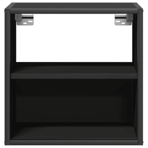 vidaXL Wall-mounted Bedside Cabinet Black 40x31x39.5 cm