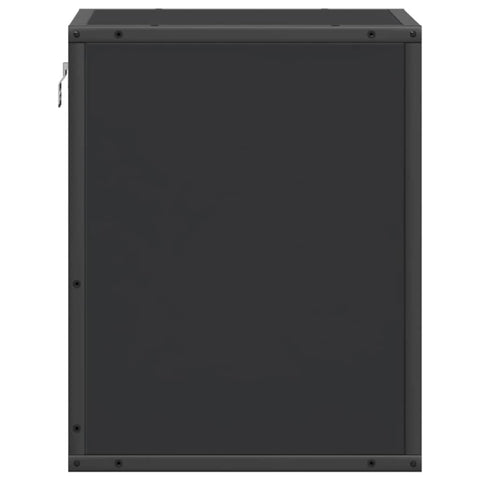 vidaXL Wall-mounted Bedside Cabinet Black 40x31x39.5 cm