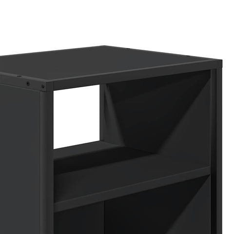 vidaXL Wall-mounted Bedside Cabinet Black 40x31x39.5 cm
