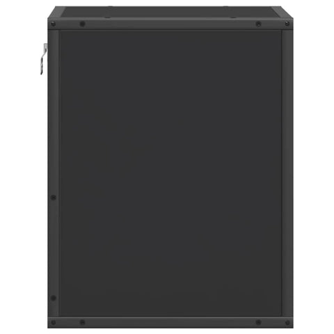 vidaXL Wall-mounted Bedside Cabinets 2 pcs Black 40x31x39.5 cm