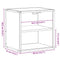 vidaXL Wall-mounted Bedside Cabinet Sonoma Oak 40x31x39.5 cm
