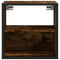 vidaXL Wall-mounted Bedside Cabinet Smoked Oak 40x31x39.5 cm