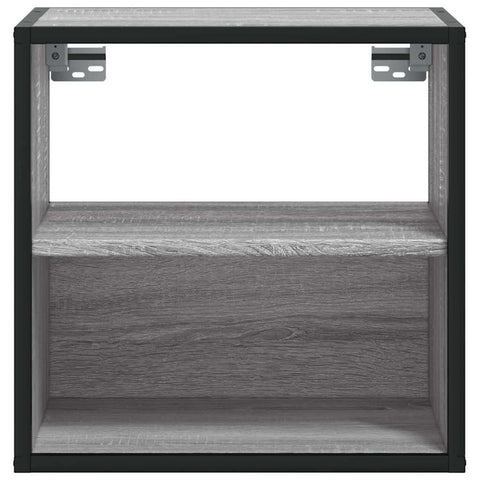 vidaXL Wall-mounted Bedside Cabinet Grey Sonoma 40x31x39.5 cm